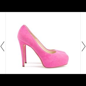 Brian Atwood suede pump